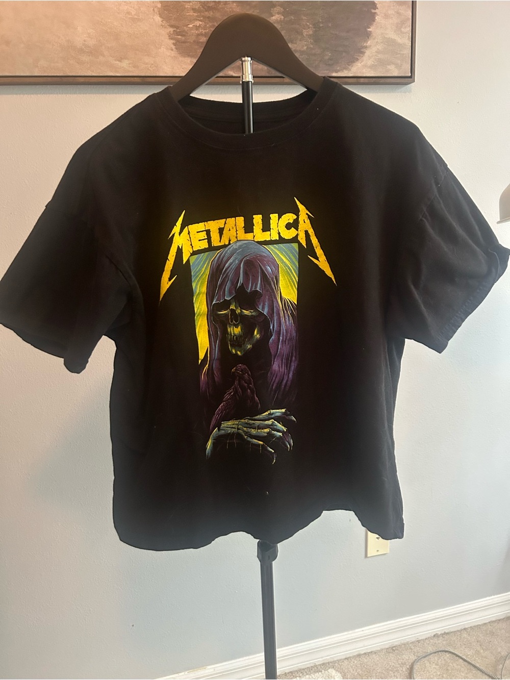 Metallica Black Graphic Short Sleeve Tee - women’s oversized small